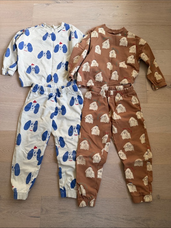 H&M Other - Kids Two-Piece Dog Print Pajama Sets - Blue & Brown